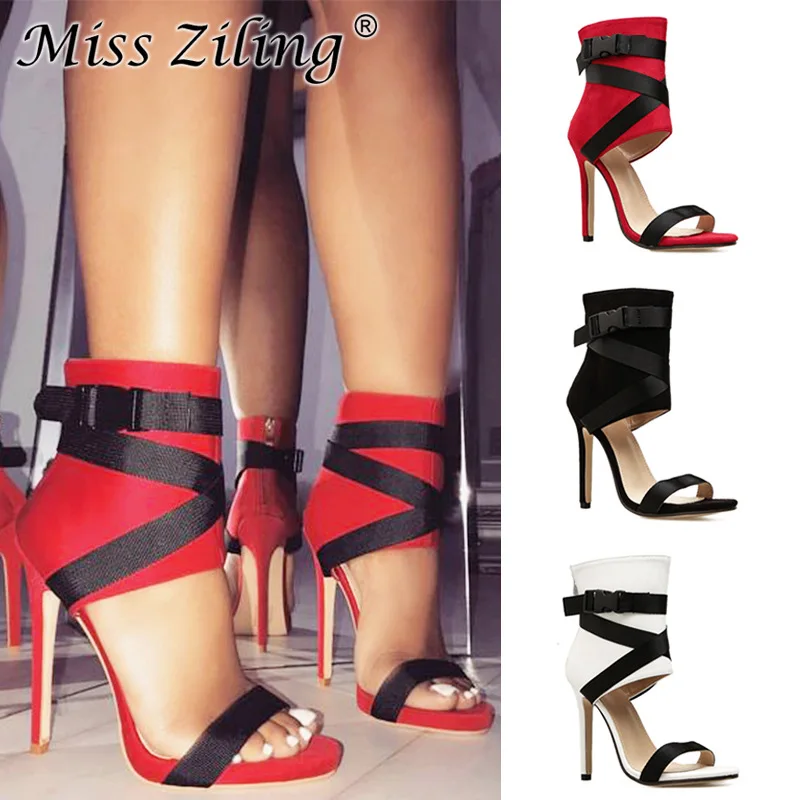 

Classy European T Stage Thin High Heels Sandals Women Cross Strap Lace Up Stiletto Heel Sandal Boots Sexy Open Toe Shoes