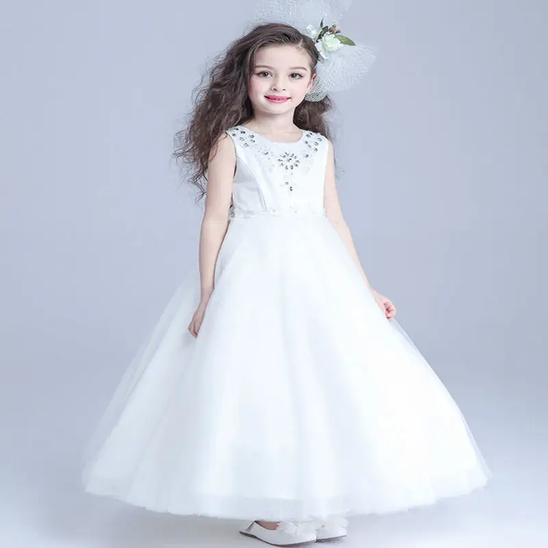 White Flower Girls Dresses For Wedding Gowns Long vestidos de primera comunion A-Line Communion Dress Mother Daughter Dresses цена White Flower Girls Dresses For Wedding Gowns Long vestidos de primera comunion A-Line Communion Dress Mother Daughter Dresses цены онлайн