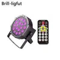 UV 18 LED Stage Lights Disco Light with DMX 512 Violet Led Laser Projector Stage Lighting for Party Wedding Christmas KTV Club