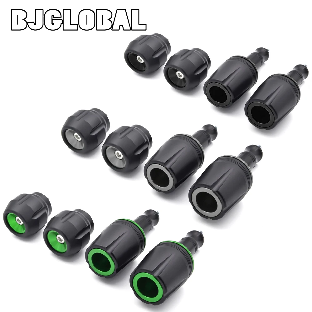 

BJGLOBAL CNC Front Axle Slider & Left Right Frame Sliders Crash Protector Pad Stress Resistance for Kawasaki Z900 2017
