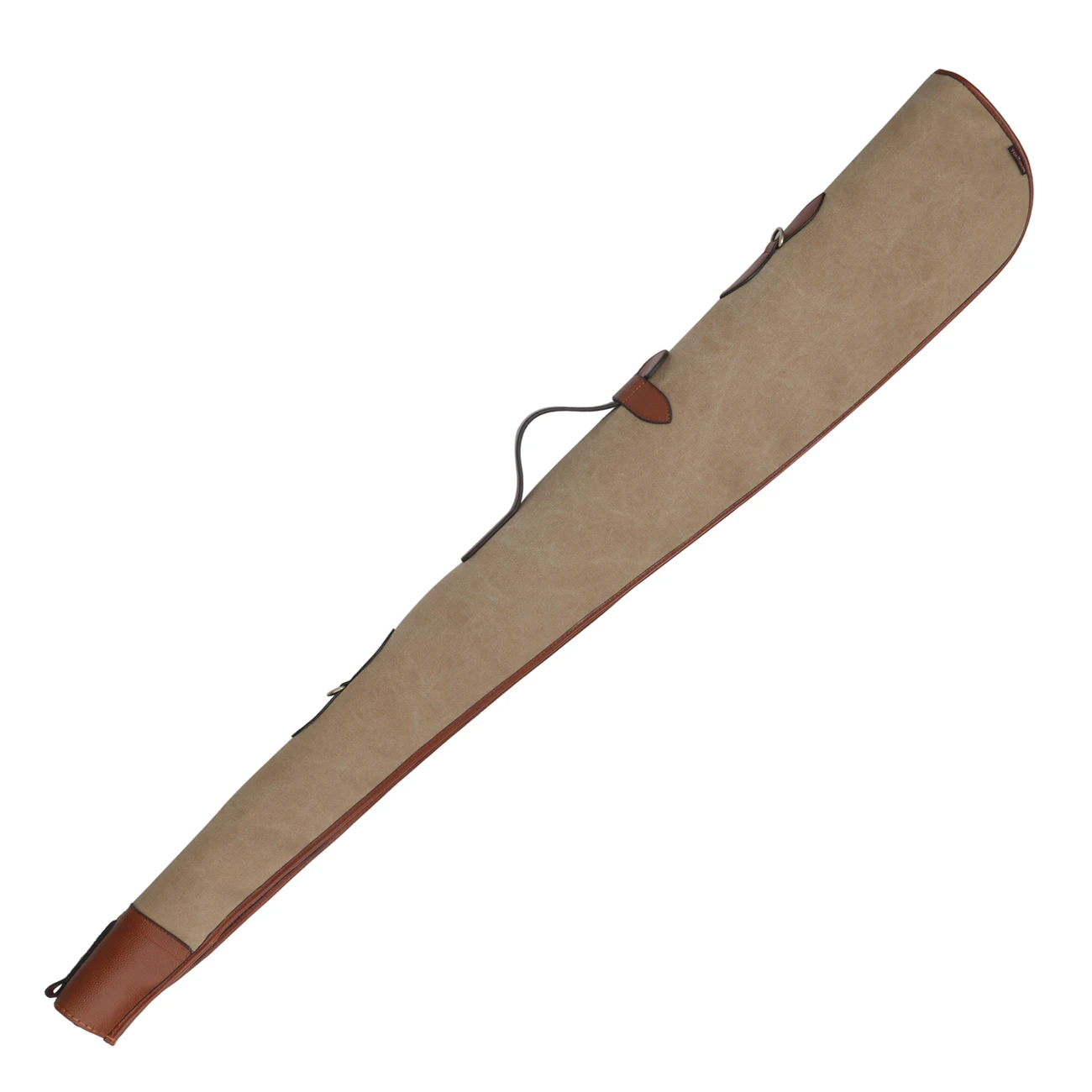 

Tourbon Hunting Classic Vintage Padded Brown Canvas Leather Shotgun Case Slip 53'' Hunting Gun Accessories Free Shipping