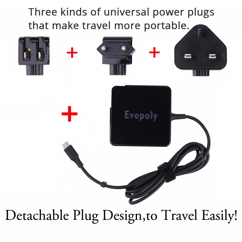 NoteBook/Phone USB Type C Charger USB-C Wall Power Adapter For Apple Mac Pro 13'' Lenovo Yoga 910/Galaxy S8 For Huawei/Xaomi/HP