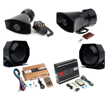 

Vehicle Horn Police Warning Alarm Device Car Siren Speaker Multiple Sounds Tone Road Pool Ambulance Emergency horn DC 12V