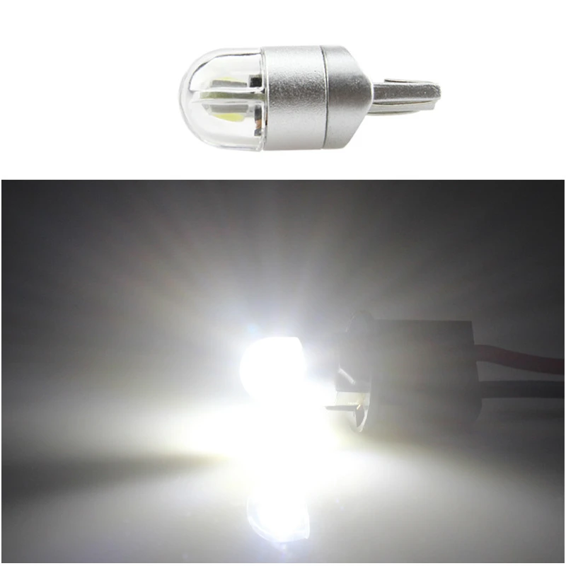 2PCS Low Compeitive Price Car 3030 2smd Super Bright White Light LED DC12V 2W 150lm Car T10 Led Side Marker Light Lamp Bulb.04