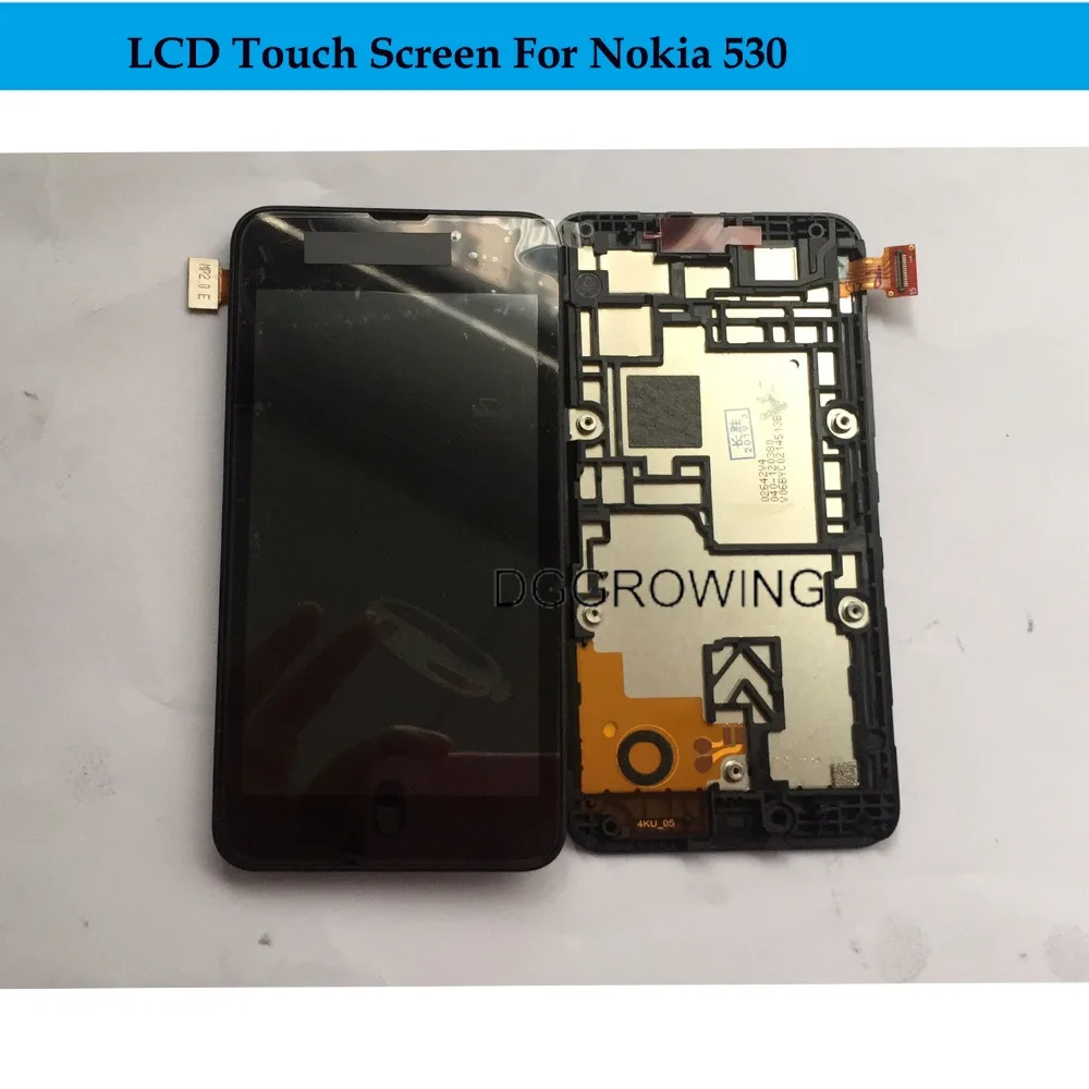 

VDG 1PCS/LOT Texed Good Quality LCD Display With Touch Sensor Glass Digitizer Assembly For Nokia 4.0 Inch Lumia 530 N530 +Tools