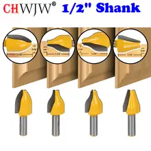 4 Bit Vertical Raised Panel Router Bit Set 1 2 Shank door knife Woodworking cutter Tenon