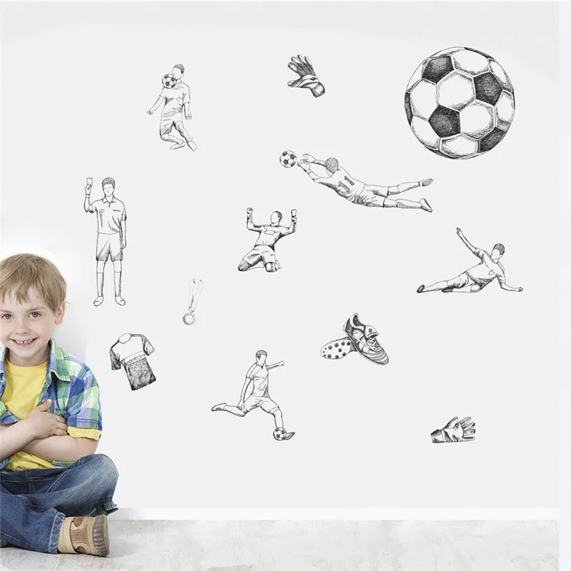 Buy Sports Football Soccer Ball Wall Stickers For Kids