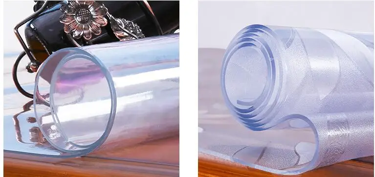 Beibehang ПВХ мягкое стекло водонепроницаемый теплопроводность пластиковые скатерти кофе коврики Прозрачный матовый ПВХ лист коврик