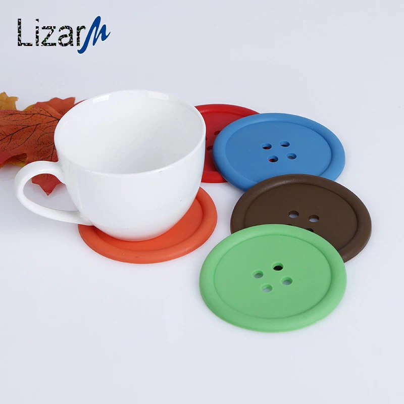 

Cup Coaster set individual placemat stand hot drink mug coasters Coffee silicone table mat Slip Insulation Pad Drink Holder