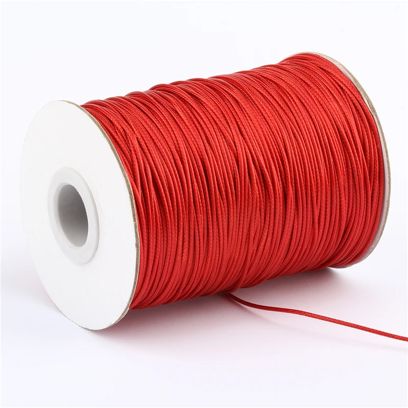 10 meters/roll 1mm Waxed Cord Multicolor Wax Cotton Cord For DIY Jewelry Bracelet Necklace Bead Accessories