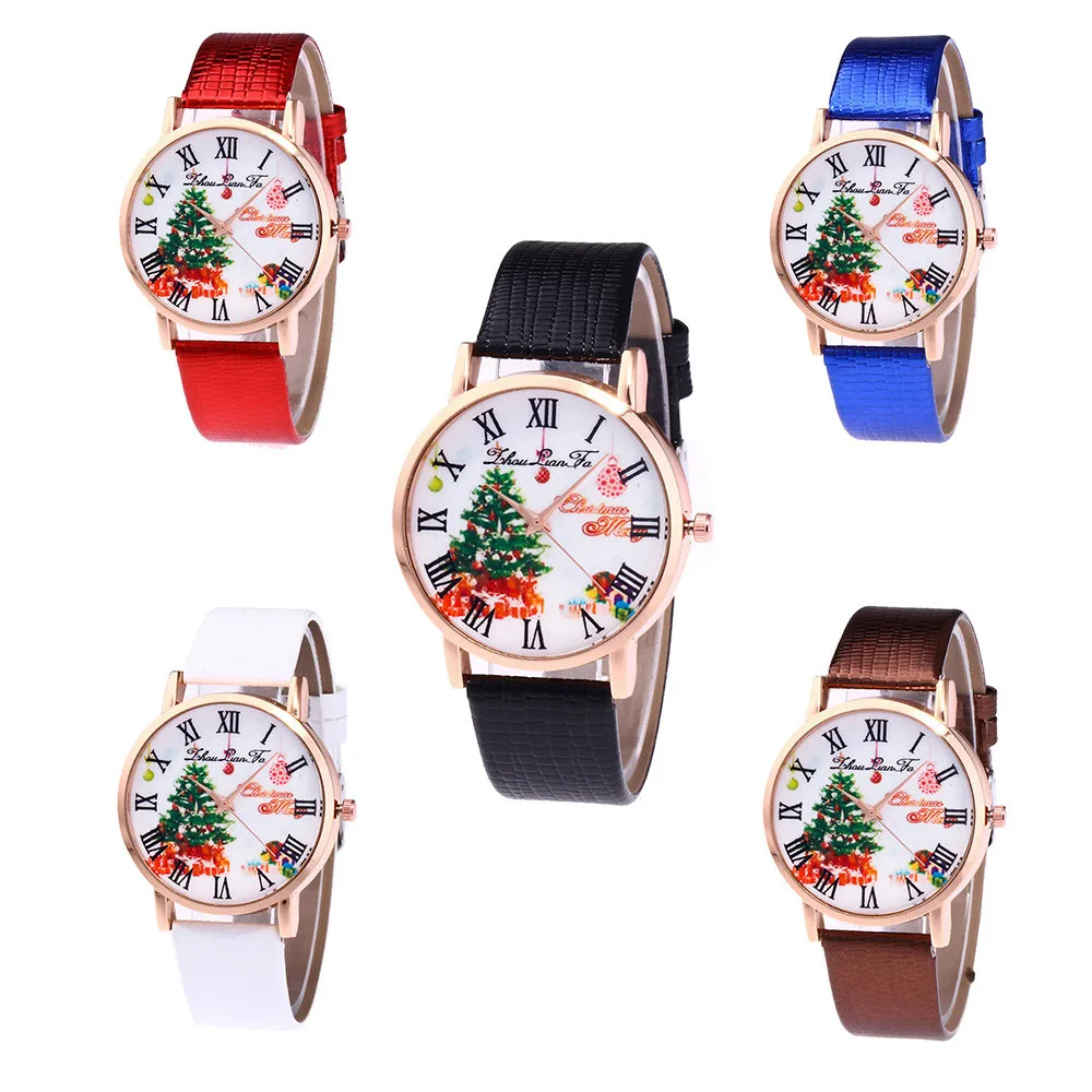 

Casual Lovers' Fashion Leather Stainless Steel Quartz Analog Buckle Round Wrist Watches Christmas Gift 2018 New Fashion Gift