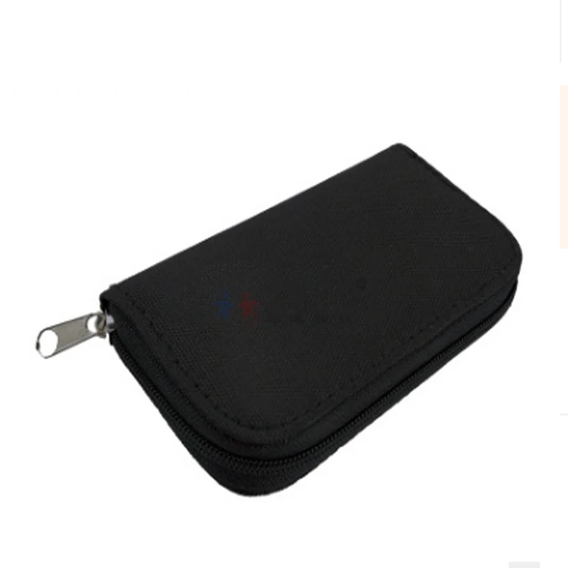 

SD MMC CF Memory Card Carrying Case Bag Holder 20 Slots Black