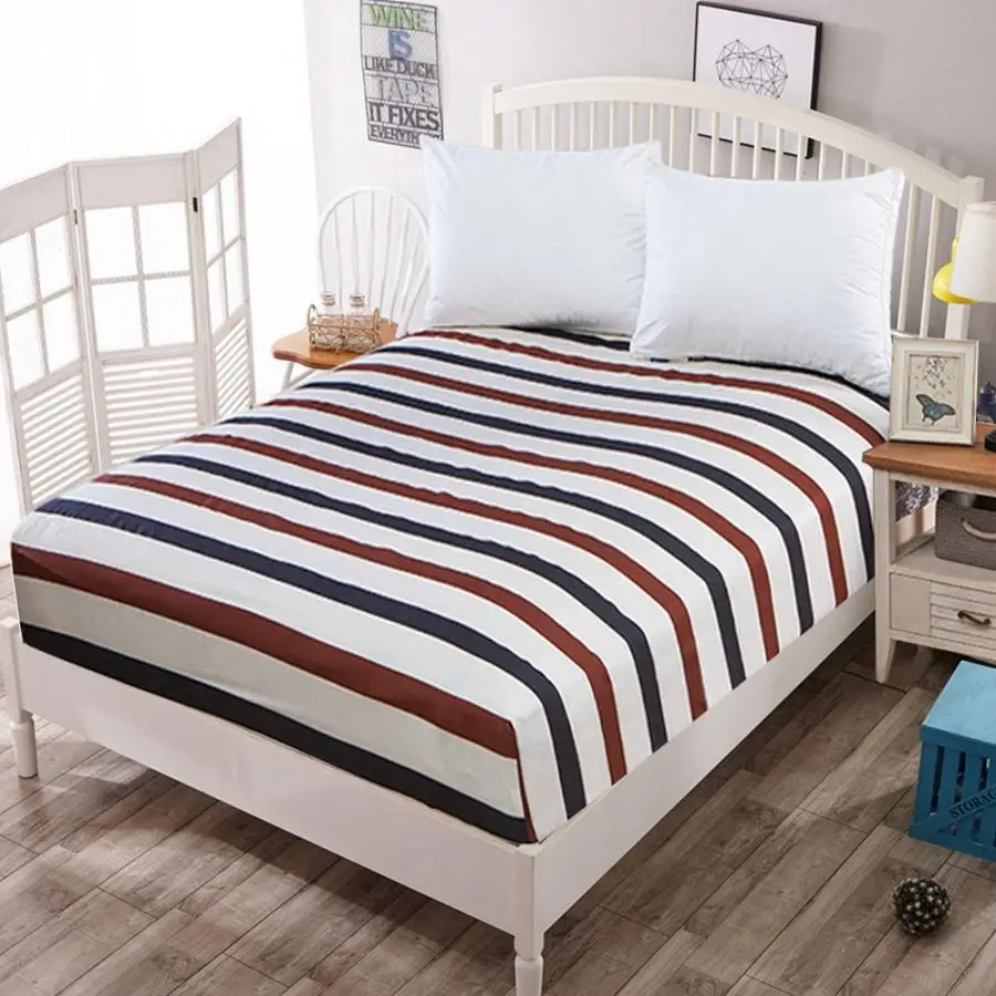 

Japan Style Bed Mattress Cover Waterproof Mattress Protector Pad Fitted Sheet Separated Water Bed Linens with Elastic