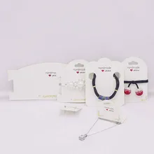 50 шт. бумажная Роскошная золотая дизайнерская Ювелирная упаковка для демонстрации карты. DIY ювелирные изделия ручной работы серьги карты и волос/ожерелье/браслет карты