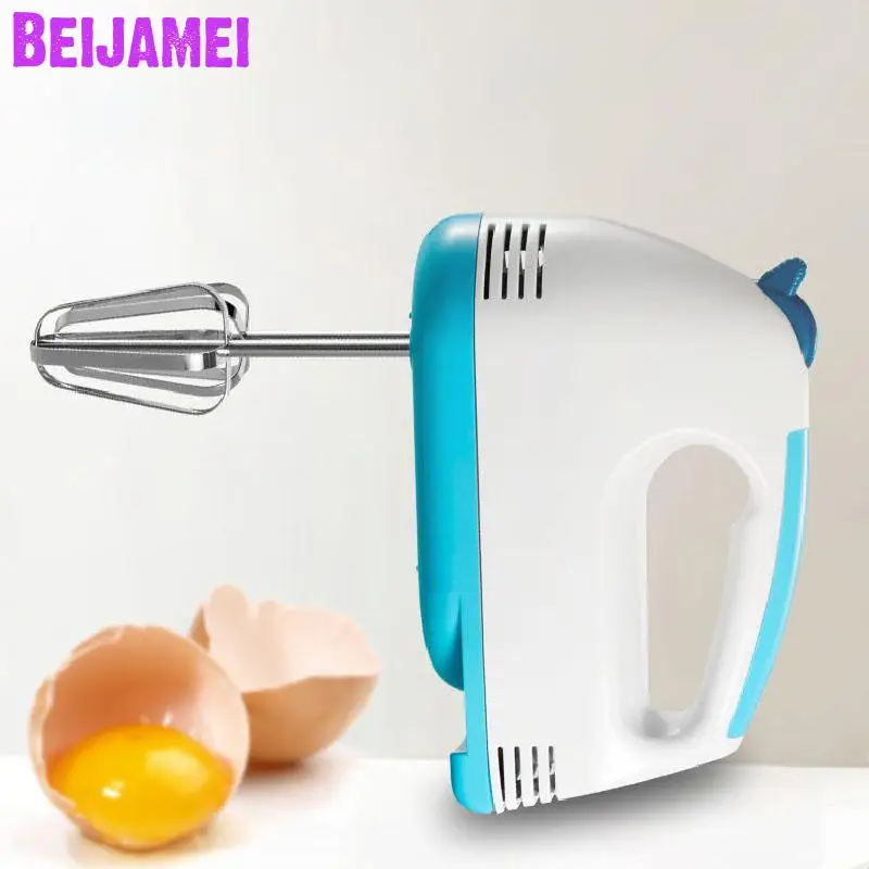 

Beijamei 5 Speed Hand-Held Dough Mixer Egg Beater Food Blender Multifunctional Small Electric Egg Beating Mixing Machine