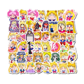 

50 PCS Self-made Guardian Sailor Moon Girl Scrapbooking Decorative Sticker decoration /waterproof paper stickers