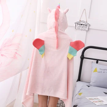 

Cute three-dimensional wings pony unicorn hooded licorne cosplay plush cloak