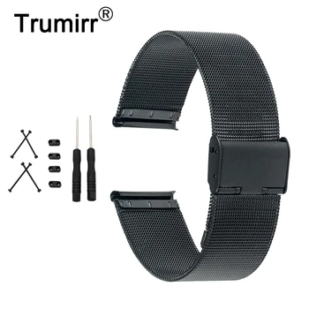 

24mm Milanese Watchband + Lug Adapter + Tool for Suunto Core Watch Band Mesh Stainless Steel Strap Link Wrist Belt Bracelet