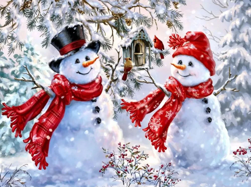 snowman in winter 3