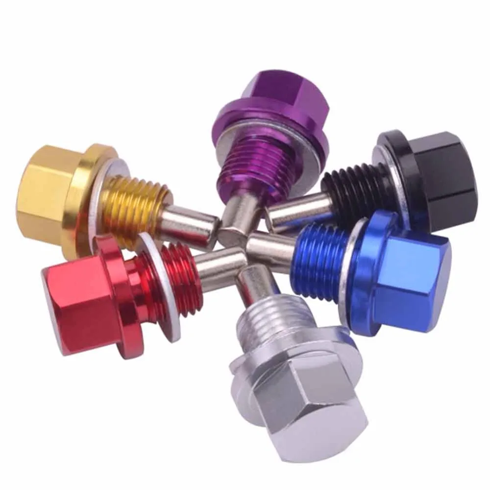 Car Magnetic Oil Drain Plug, Aluminum Alloy Oil Drain Plug With Copper