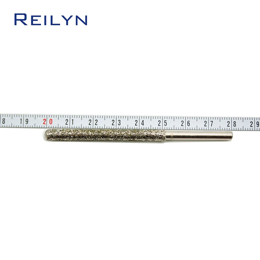coarse emery grinding burr grit #30/60 grinding bits shank 4mm ultra-long 6mm/7mm diamond abrasive bits peeling trimming bits