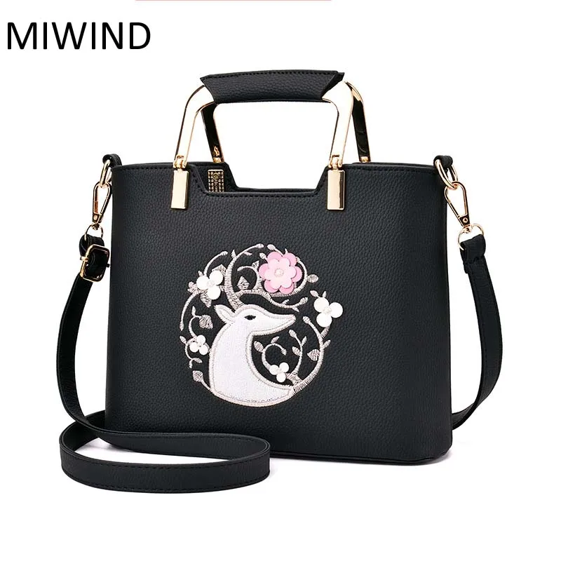 

Free Shipping MIWIND Fashion Handbags Famous Brand Bags High Quality Buckle Handbags Women PU Leather Shoulder Bag WU2652