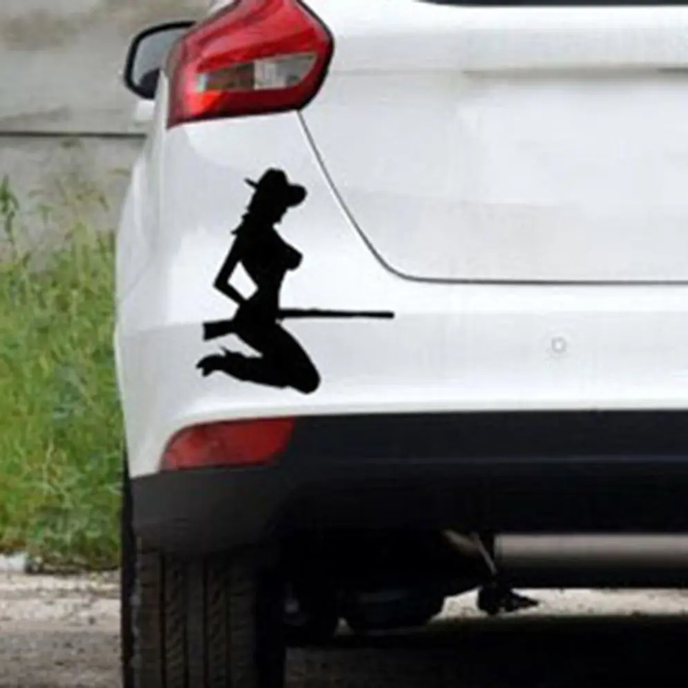 

Occlusion scratch car sticker-Sexy Naughty Girl Pinup/Beauty angel car sticker
