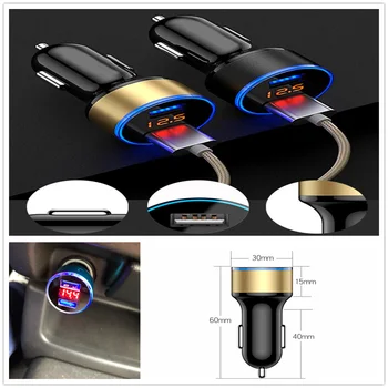 

Car 2.1A USB Charger Lighter Power Adapter for Kia Forte Ceed Stonic Stinger Rio Picanto Niro Soulster No3 Sorento Sedona Rondo
