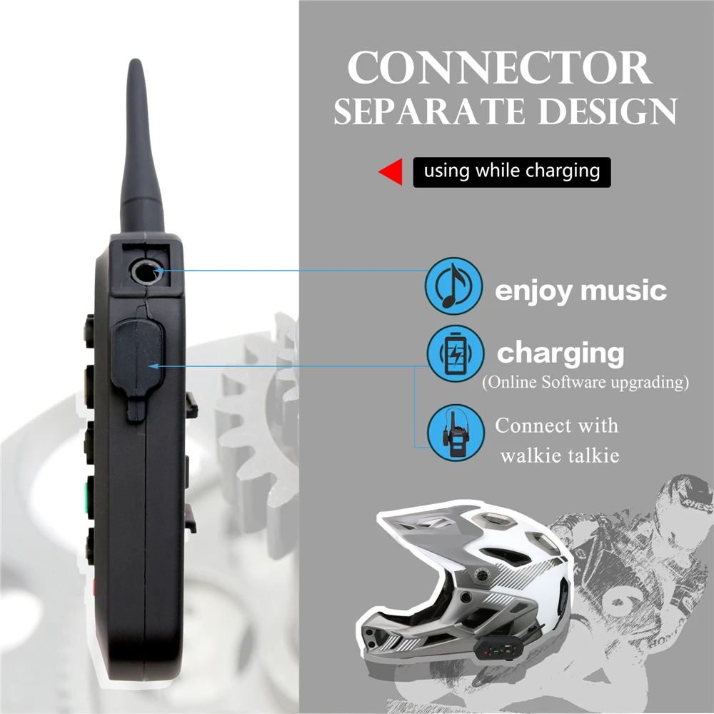 EJEAS E6 мотоциклетная система связи VOX Bluetooth мотоциклетная Интерком мотоциклетная гарнитура мотоциклетный шлем Bluetooth