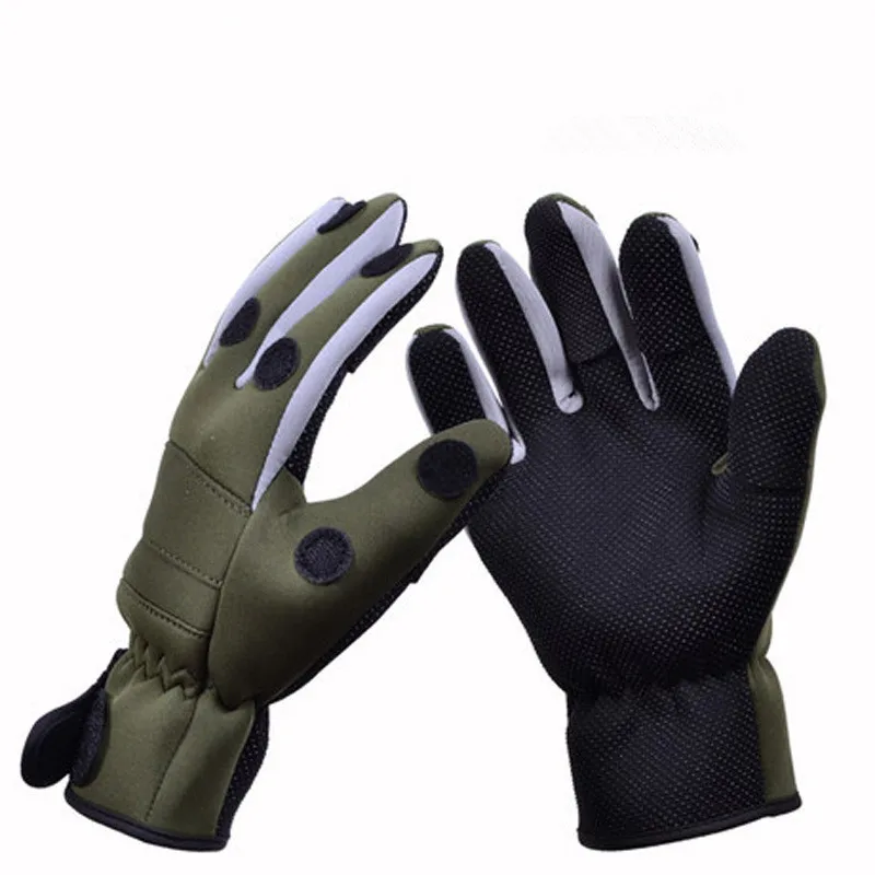 Winter Fishing font b Glove b font Warm Thick waterproof Anti slip Lure font b Gloves