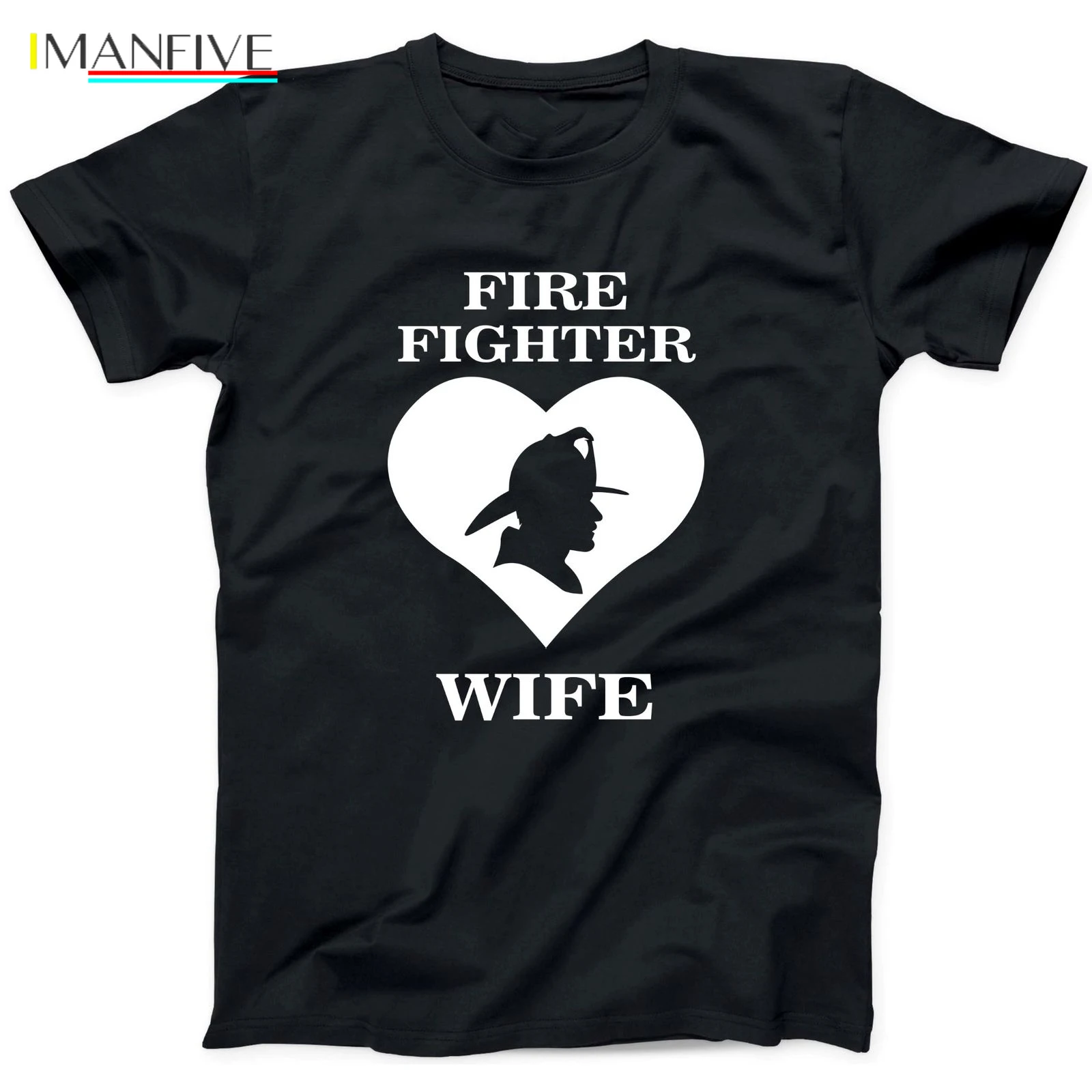 

Firefighter Wife TShirt Wifey Fireman Husband Fire Fighter Mom Funny Gift Tee jurney Print t-shirt