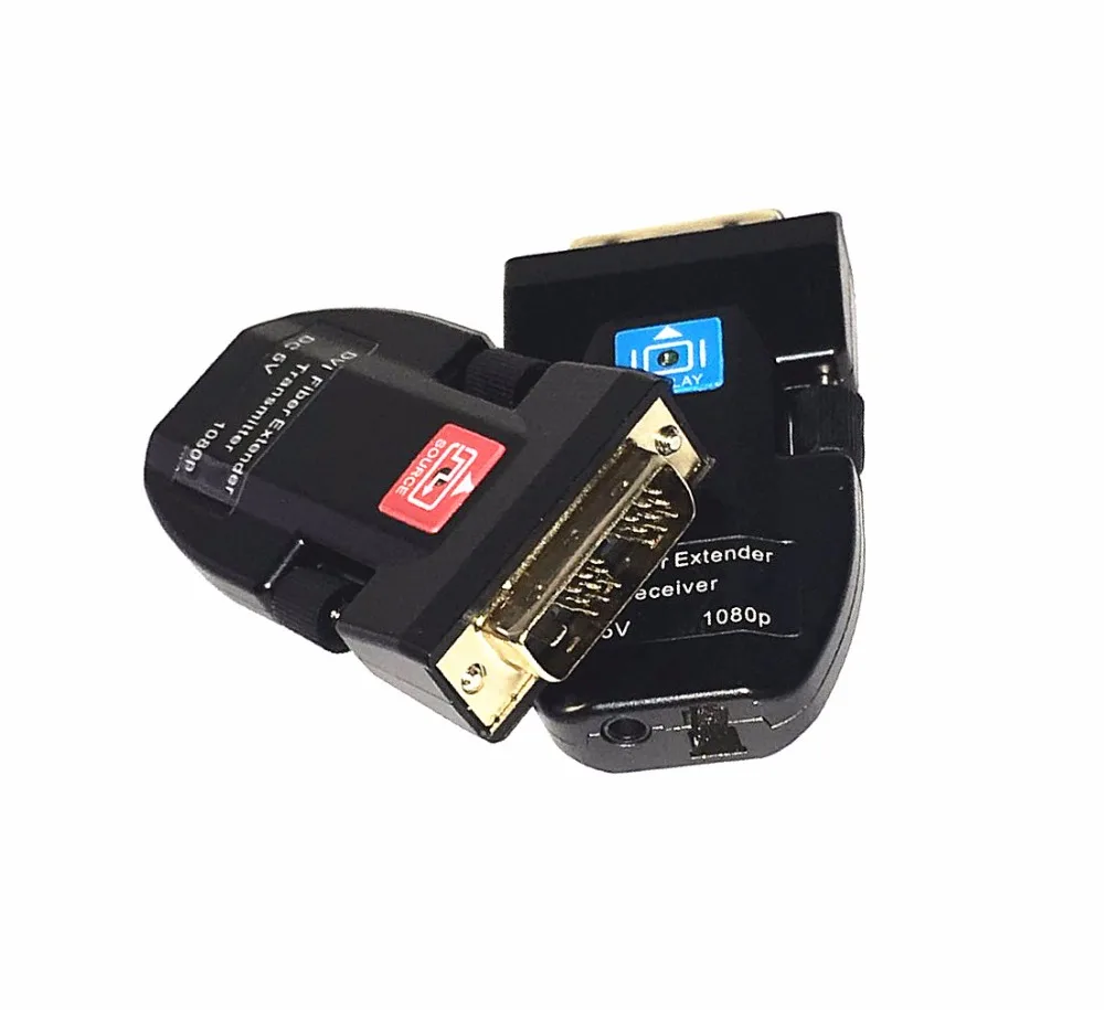 

DVI fiber optic extender DVI/HDMI digital mini optical transceiver Single fiber single core LC port 1080P uncompressed 4K
