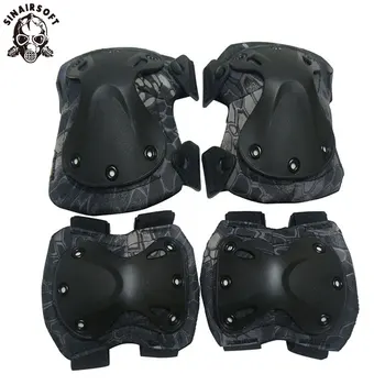 

SINAIRSOFT High Qualty Field Elbow & Knee Pads Knee Pads & Elbow Pads Set New Tactical Paintball Protection Free Shipping LY0800