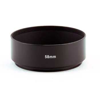 

58mm Standard Metal Black Lens Hood for Canon Nikon Sony Pentax