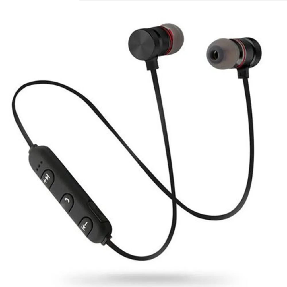 Магнитные Bluetooth наушники металлические бас стерео Спортивные Беспроводные с