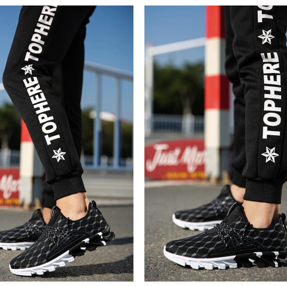 

MQUPIN Hot Sale 2018 Four Seasons Men Casual Shoes Breathable Fashion Sneakers Running Hiking Shoes Black White Orange 3 Colors