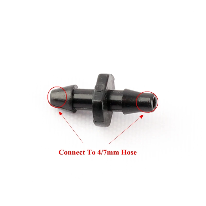 500 шт. 3/5 мм соединители для садовых шлангов двойной разъем для шланга-через совместные микроорошение для сада труб Разъемы Фурнитура