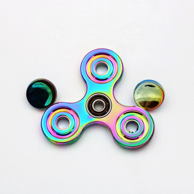 ANUOTONG Tri-Spinner Металлический фиджет-Спиннер красочный EDC ручной Спиннер fidget Spinner Для аутизма и ADHD анти-стресс