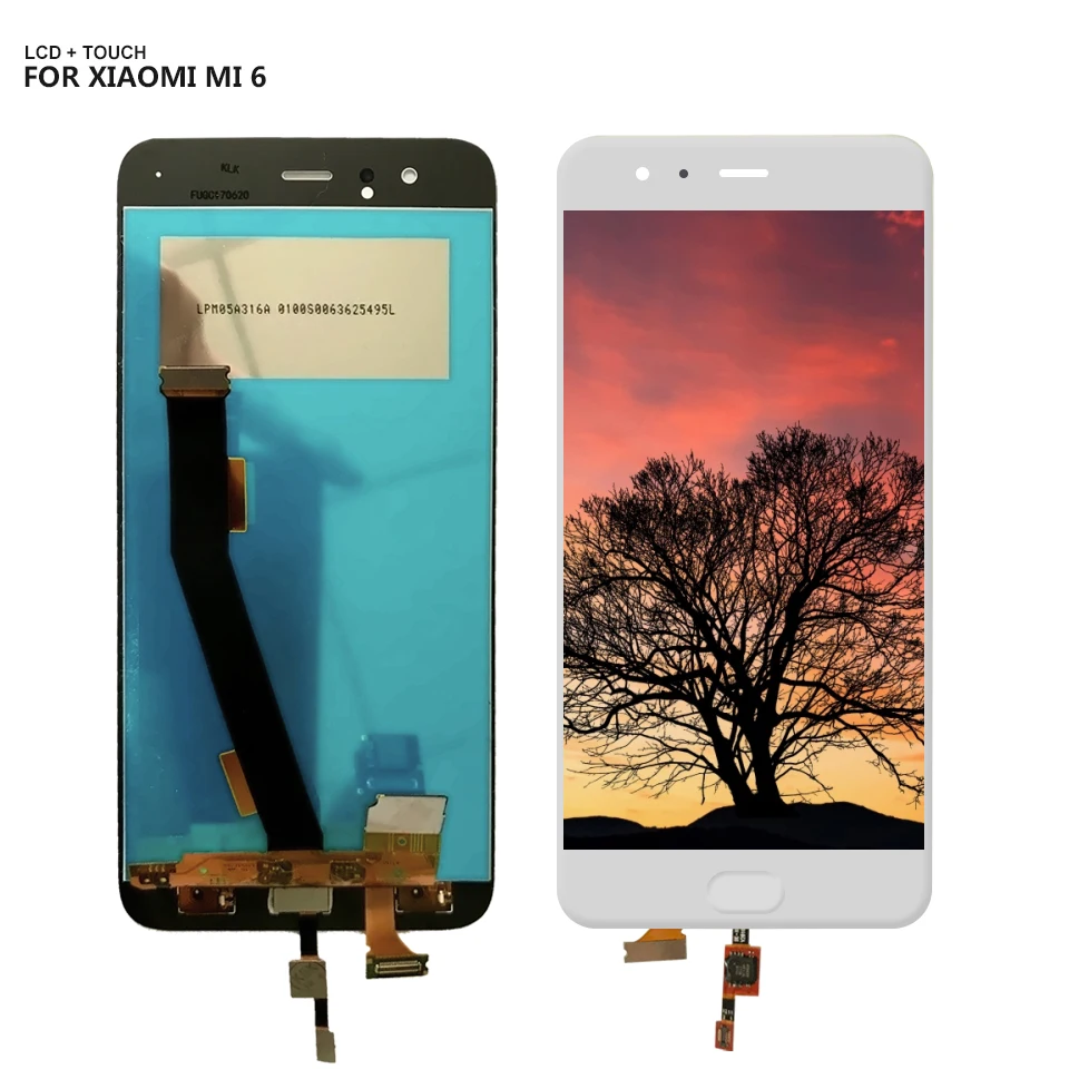ЖК дисплей с дигитайзером для Xiaomi Mi6 5 15 дюйма сенсорная панель стеклянный сенсор
