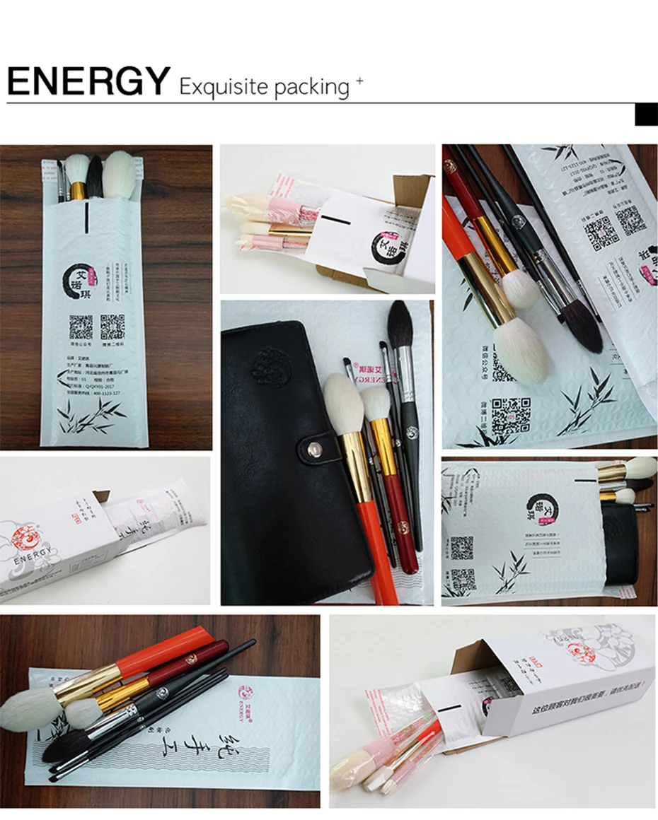 Escovas de Cabelo Energia Premium Cosméticos Cabra Pinceaux Maquillage Scomo Maquillaje S100w pó 19 Aplicador de sombra