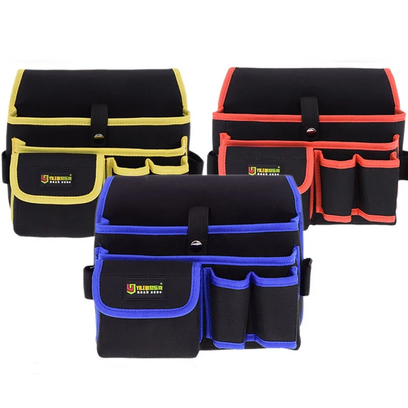 Waist Canvas Carpenter Tool Bag Multi functional Repair Bag with Belt