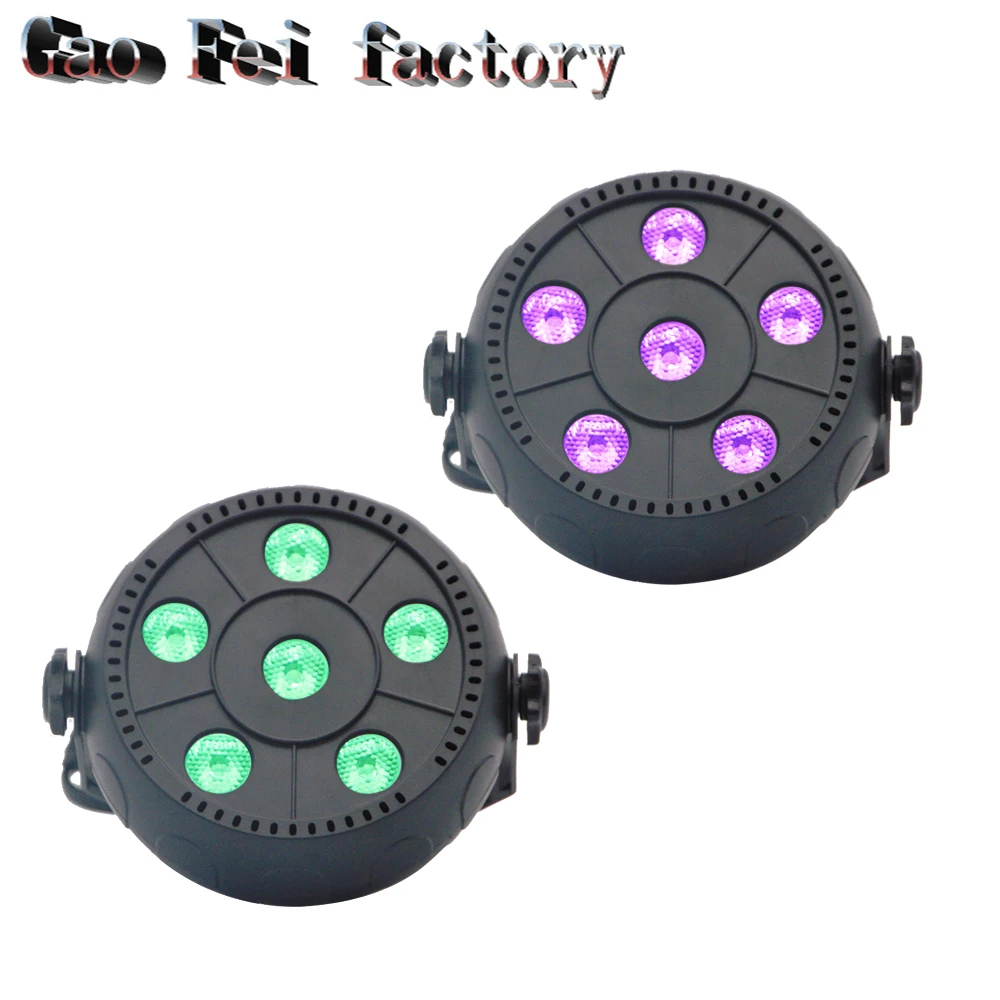 

Professional LED Stage Lights 12 LED RGBW LED Stage Lighting Effect DMX512 Master-Slave flat LED Par light for DJ Disco Part