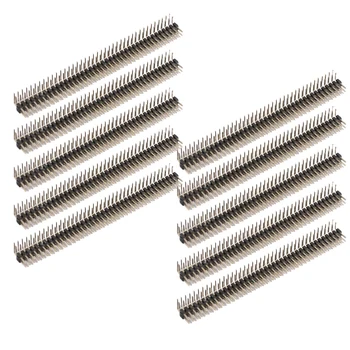 

10 Pcs 2x40 Pin 2mm Pitch Double Rows Right Angle PCB Headers