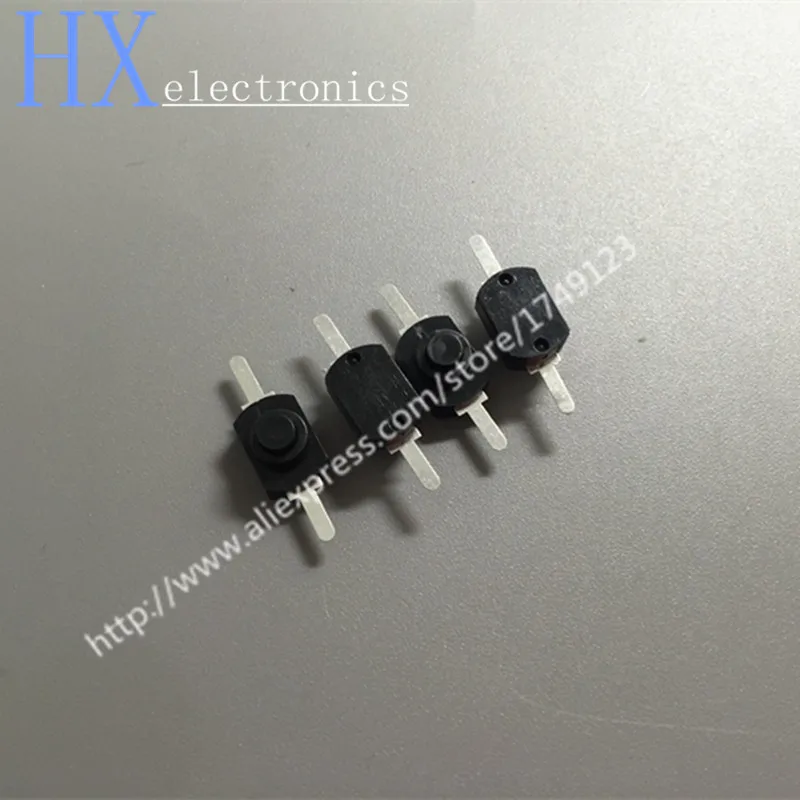 Free Shipping 20PCS 1208YD 2Pin Flashlight Power Switches Push Button Black | Обустройство дома