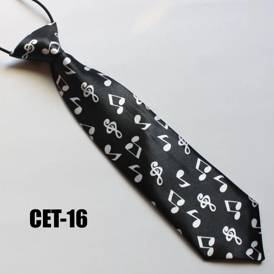 

Fashion 7cm Musical Notation Necktie For Girls and Boys Slim Narrow Lazy Tie Easy To Pull Rope Neckwear European Style Wedding