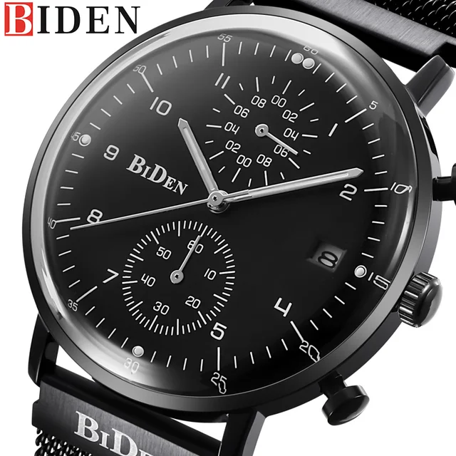 BIDEN Top Brand Luxury Chronograph Wrist Watch Men Military Sport Male