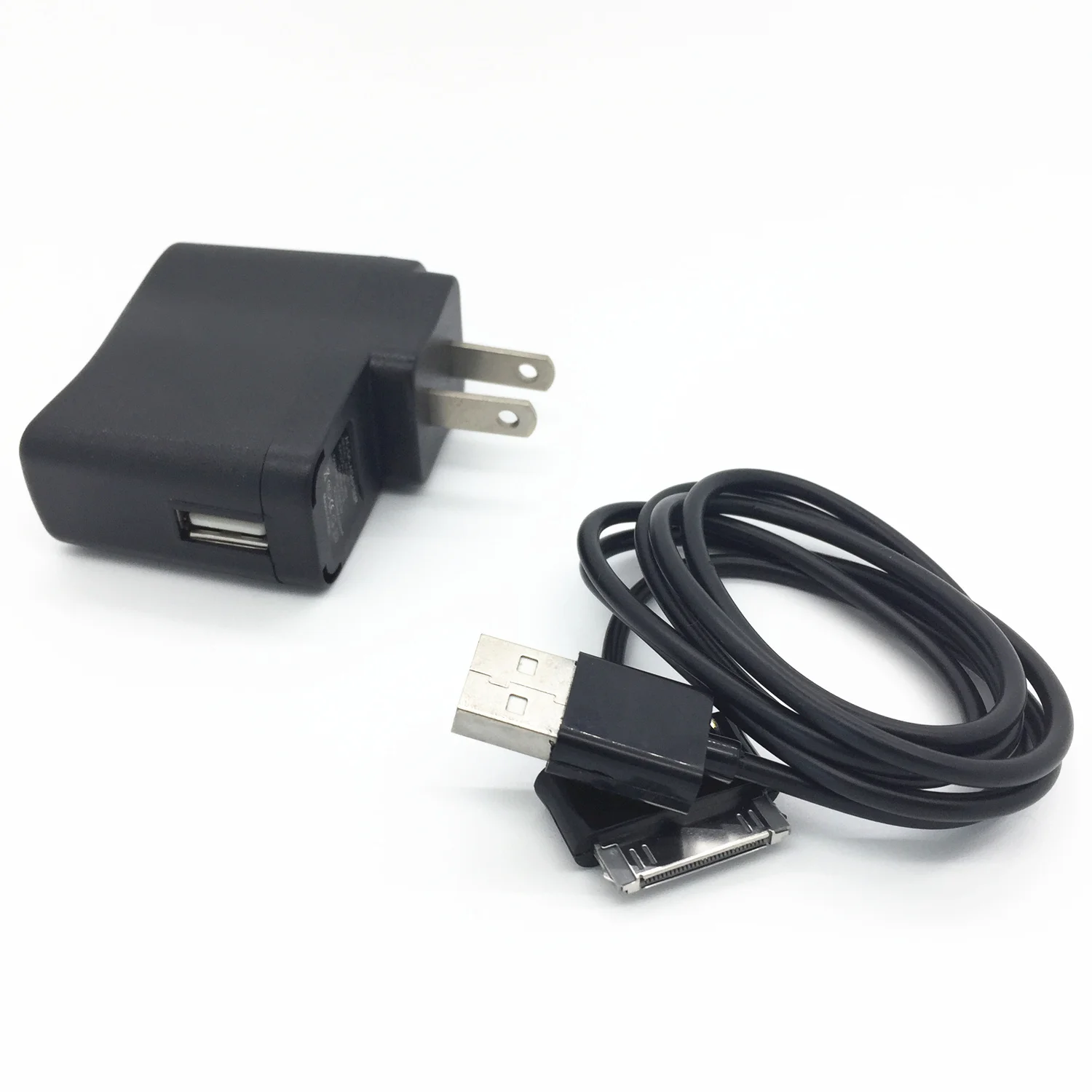 

30PIN Usb Wall Charger Data Black Cable for Samsung Galaxy P1000 P1010 P6200 P6210 P6800 P7500