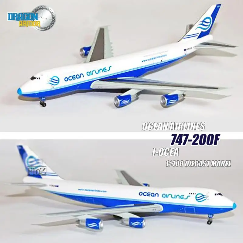 

Dragon Ocean Airlines 747-200F I-OCEA 1/400 diecast plane model aircraft