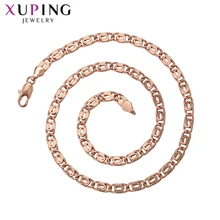 Xuping ожерелье без камня для женщин покрытое розовым золотом модное Экологичное медное ювелирное изделие модные подарки S181-45600
