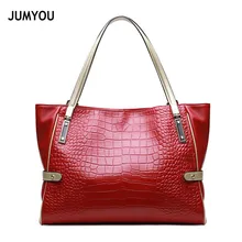 Из натуральной крокодиловой кожи сумки-шопперы для женщин большие классические модные винтажные мягкие красные сумки для женщин из натуральной кожи сумки